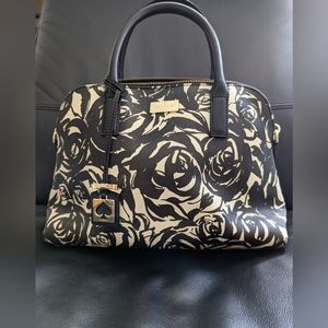 Kate Spade Leather Satchel Bag, Rose Print